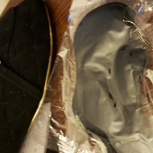 Samilor Quilted Chain Black Slip on Loafers in Black SZ 8 - Picture 10 of 14